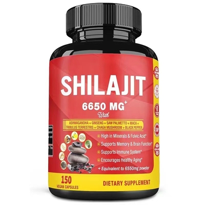 Kişiselleştirme Sağlık Egzersiz Gevşeme Enerji Takviyesi Shilajit Kapsülleri