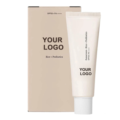 Cinsiyet Kadın Probiyotik Güneş Koruyucu Losyon SPF 50 Yüz Vücut Özel Etiket Güneş Koruyucu