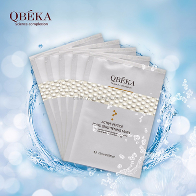 QBEKA Aktif Peptid İnci Beyazlatıcı Beyazlatıcı Maske 5 adet/ Kutu Tüm Cilt Tipleri İçin