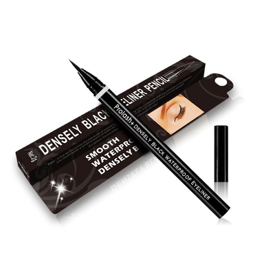 Dens siyah su geçirmez sıvı eyeliner kalemle zorlanmadan dramatik bir görünüm elde edin