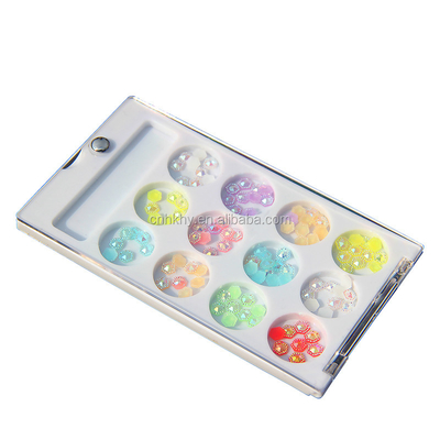 Tırnak Rhinestones L01 Düz Arka Telefon Dekorasyonu Manikür Aracı için 3D Parlak Taşlar 45g