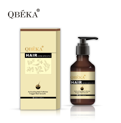 Özel etiket 100 ml Saç dökülmesi tonik botanik bitkisel saç büyümesi sıvısı