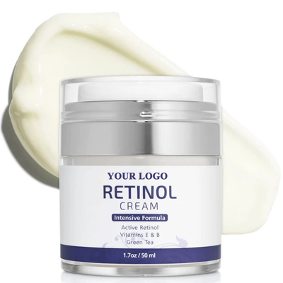 A vitamini ve peptitlerle zenginleştirilmiş özel etiketli Retinol Gece Kremi