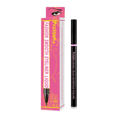 Karbon Siyah Eyeliner Kalem Su Aktif Özel Etiket Eyeliner Gül Altın Renkli