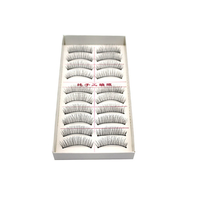 Kadınlar Bayanlar 10 Çift Doğal Güzellik Tayvan Fiber Sahte Kirpikler 217 8MM-15MM Uzunluk