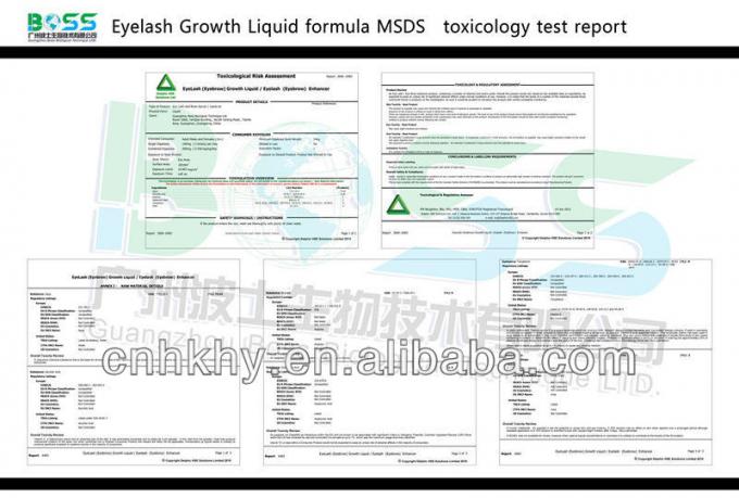 Tek renkli Lash Büyüme Artırıcı Serum Mutlu Paris Şeffaf Organik Vegan Formülü 3