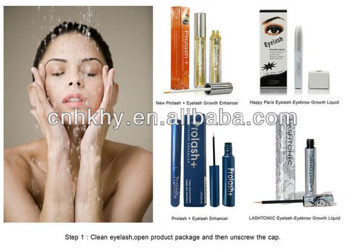 Tek renkli Lash Büyüme Artırıcı Serum Mutlu Paris Şeffaf Organik Vegan Formülü 9