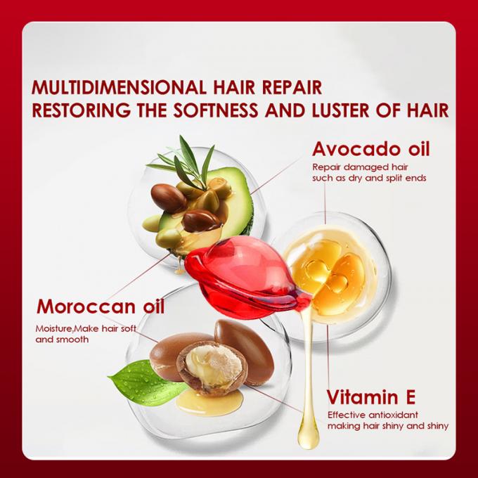 Fas Jojoba Yağı Karıştırılmış Özel Logo Saç Tedavisi Serum Kapsülü Özel Etiket için 1