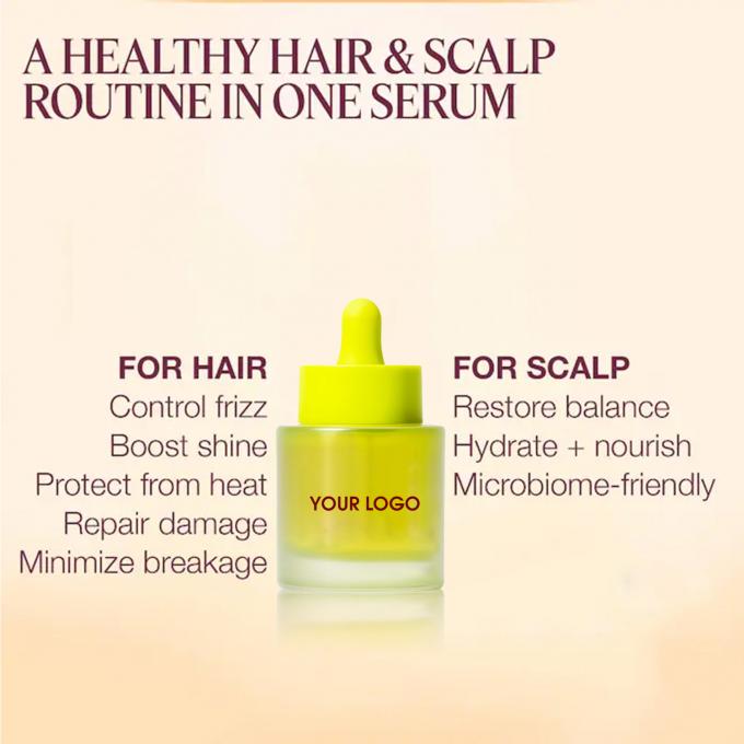 Sülfatsız Parlama Anti-Frizz Serumu, Frizz Kontrolü Hasar Onarım ve Düzleştirme 2