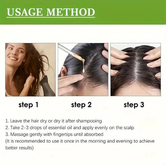 30 Essential Oils Rosemary Mint Extracts Scalp Hair Strengthening Oil for Custom Logo (Kustom Logo için saç güçlendirici yağ) 1