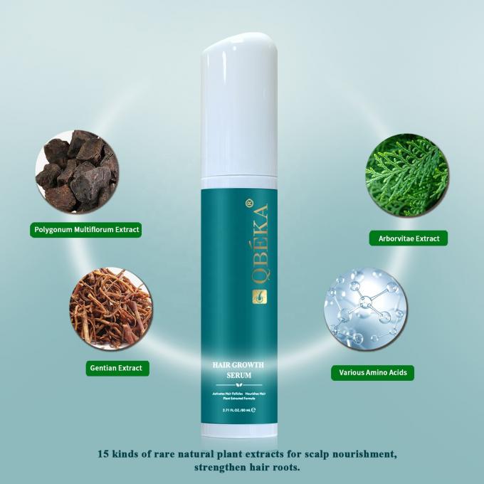 80ml Saç Büyütme Yağı Özel Etiket Ürün Profesyonel QC Ekibi Saç dökülmesi karşıtı serum 9