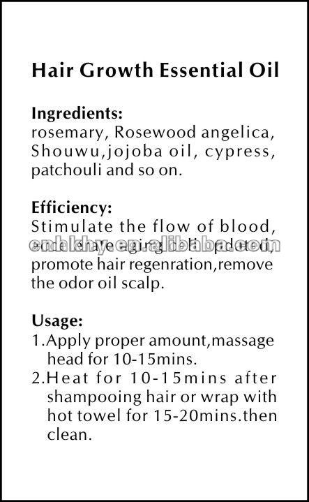 Pralash Doğal Saç Büyümesi Esanslı Yağı Organik Yağı En İyi Rosewood Angelica Yağı ile 2