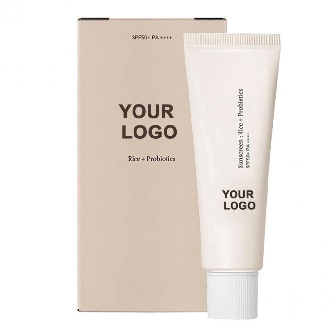 Cinsiyet Kadın Probiyotik Güneş Koruyucu Losyon SPF 50 Yüz Vücut Özel Etiket Güneş Koruyucu 1