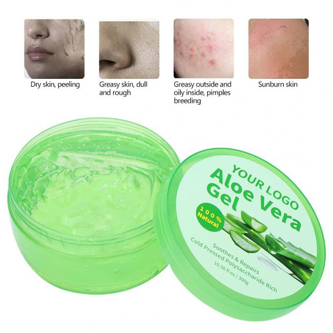 Özel Etiket OEM Organik Güneşten Sonra Soğutma Aloe Vera Cildin Sakinleşmesi için Gel 0