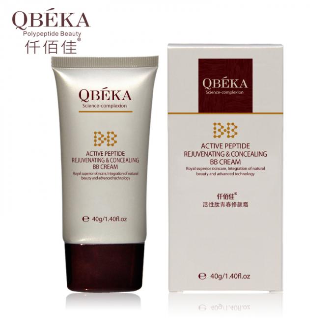 QBEKA Aktif Peptid Gençleştirici ve Gizleyici Yetişkinler İçin BB Kremi Cildin UV Onarımını Engelle 0