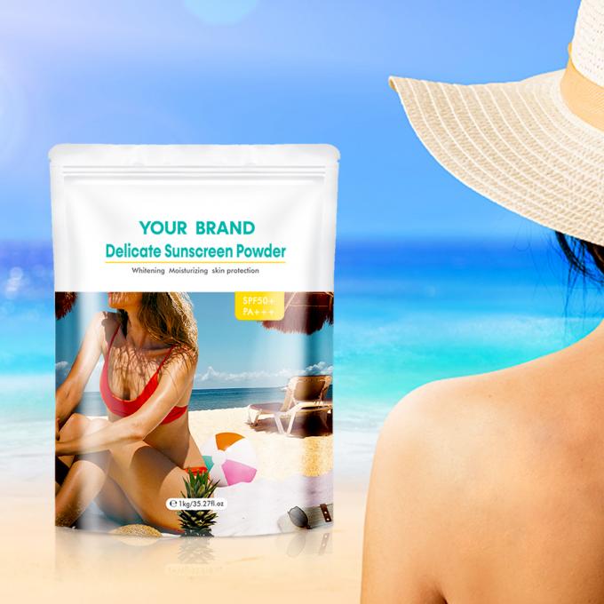 Toz Güneş Koruyucu SPF Kuru Güneş Koruyucu Mineral Toz UVA Ve UVB Kötülük Yoksun SPF 2