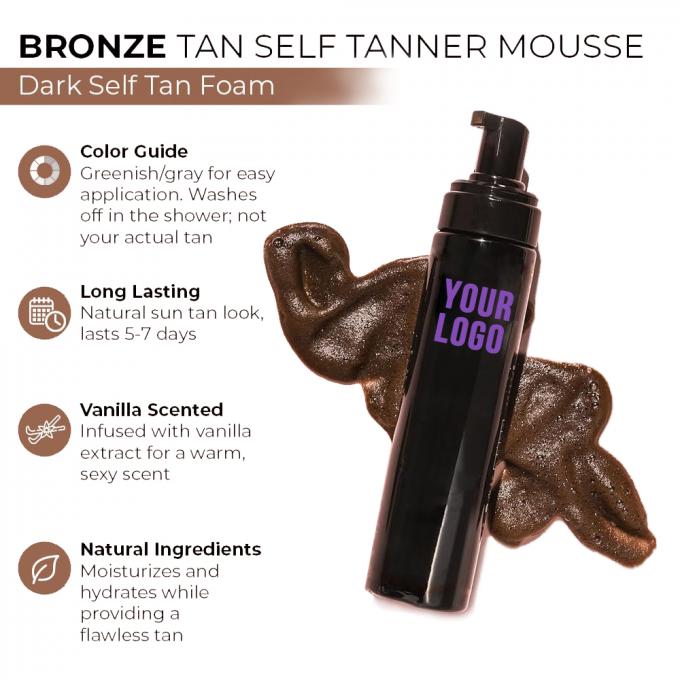 Renk Düzeltme Kendini Tanner Kit Kendini Tanning Mitt Uygulayıcı Karanlık Tanning Mousse ile 1