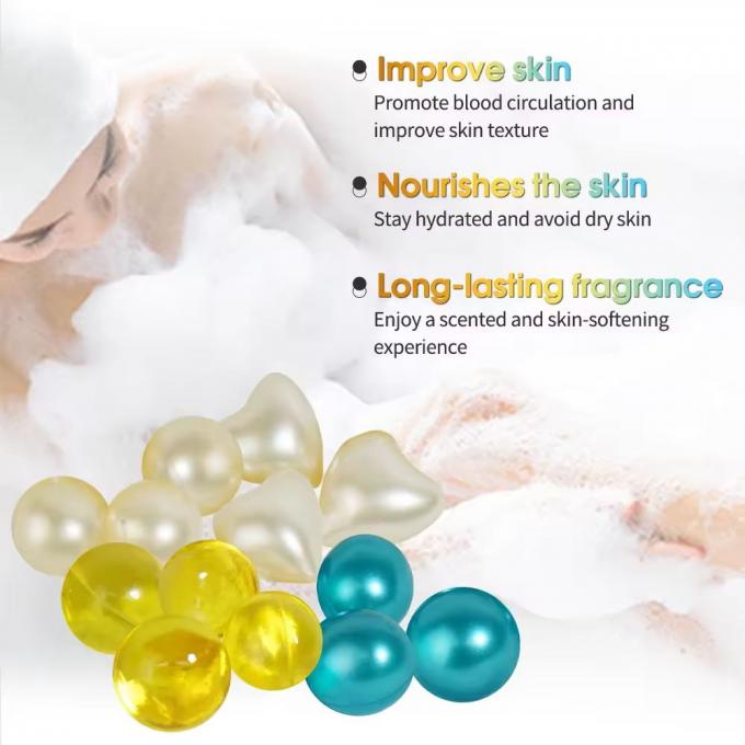 Özel Etiketli Otel Spa için Essential Oil Banyo Mercekleri Nemlendirici Kapsül Vücut Bakımı 1