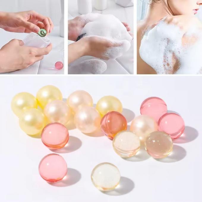 Özel Etiketli Otel Spa için Essential Oil Banyo Mercekleri Nemlendirici Kapsül Vücut Bakımı 4