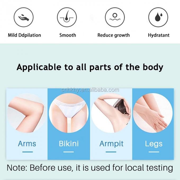 Duyarlı Cilt Yumuşak Saç Kaldırma için Bitkisel Saç Kaldırma Kremimizi Deneyin Bikini / İntim 4