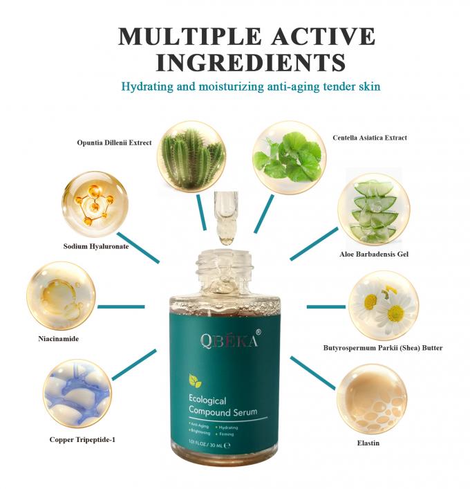 Hidratasyon ve solgunluk karanlık noktaları için hafif All-in-One Serum özelleştirilebilir formül 2