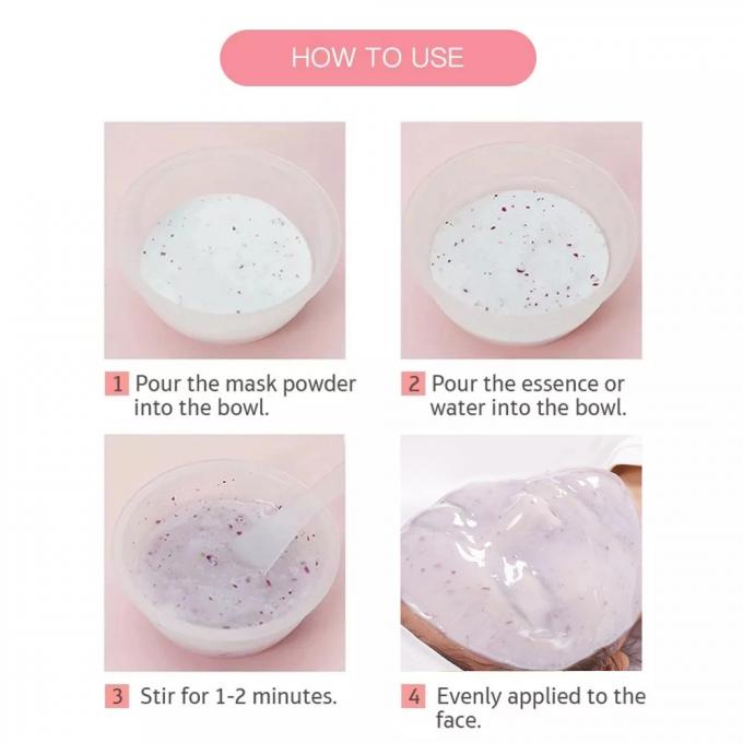 Ev Peel-Off Lavanda Jelly Mask Yüz Spa Anti Yaşlanma Hidratasyon Tozu Maskesi Özel 10