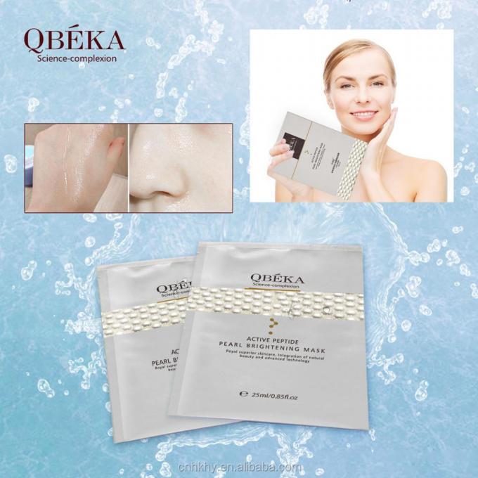 QBEKA Aktif Peptid İnci Beyazlatıcı Beyazlatıcı Maske 5 adet/ Kutu Tüm Cilt Tipleri İçin 4
