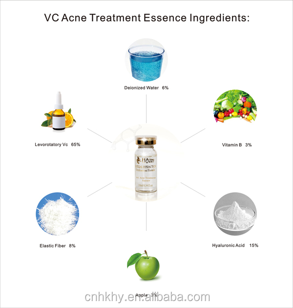 QBEKA Happy Cosmetics Levorotatory VC Original Liquid Bio Serum ile sivilce yara izlerini kaldırın. 3