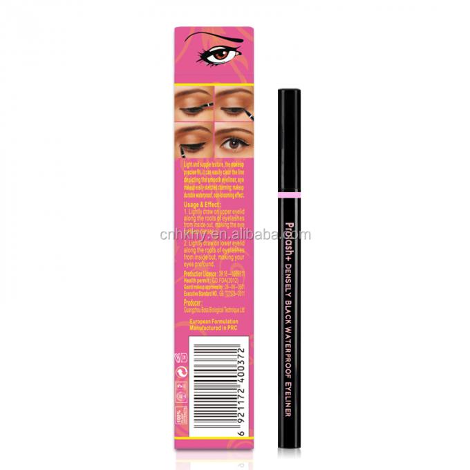 Karbon Siyah Eyeliner Kalem Su Aktif Özel Etiket Eyeliner Gül Altın Renkli 0