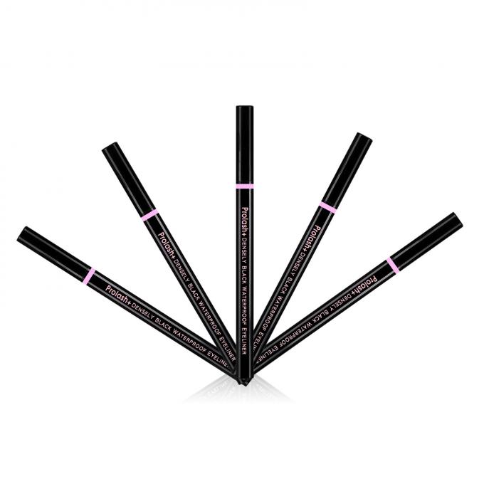 Karbon Siyah Eyeliner Kalem Su Aktif Özel Etiket Eyeliner Gül Altın Renkli 5