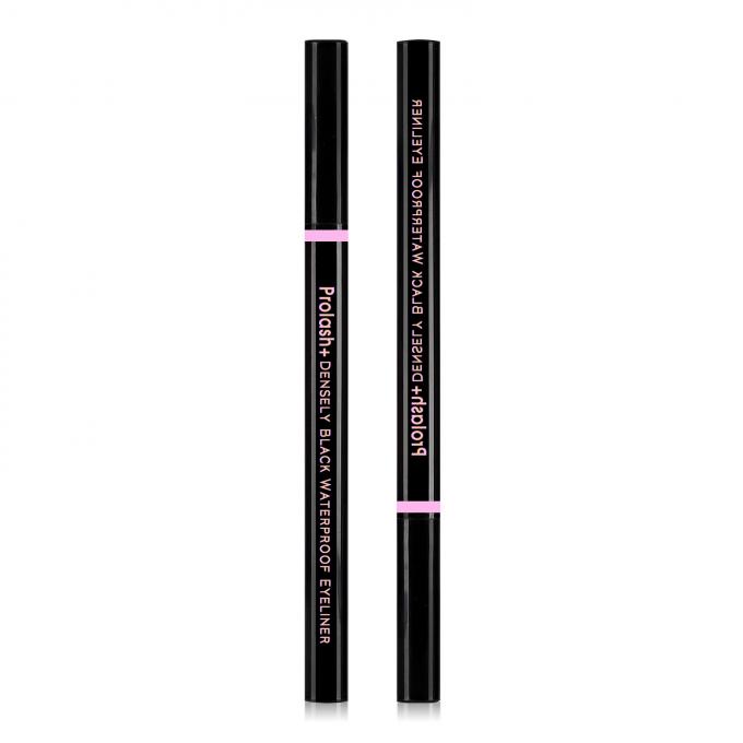 Karbon Siyah Eyeliner Kalem Su Aktif Özel Etiket Eyeliner Gül Altın Renkli 6