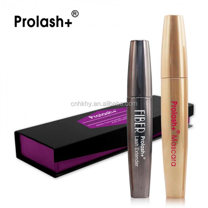 Prolash Mascara Fiber Lash Extender Yarım Kalıcı Su geçirmez Siyah Kirpik Uzantısı 8