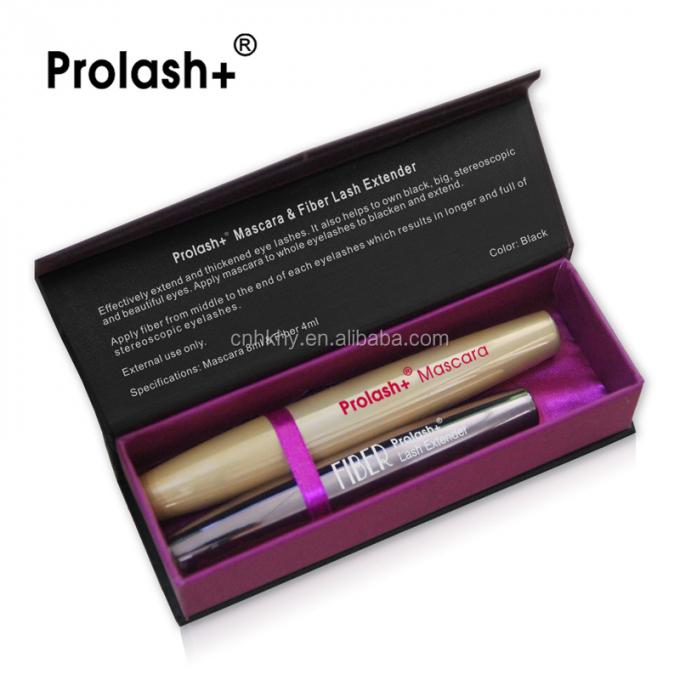 Prolash Mascara Fiber Lash Extender Yarım Kalıcı Su geçirmez Siyah Kirpik Uzantısı 9