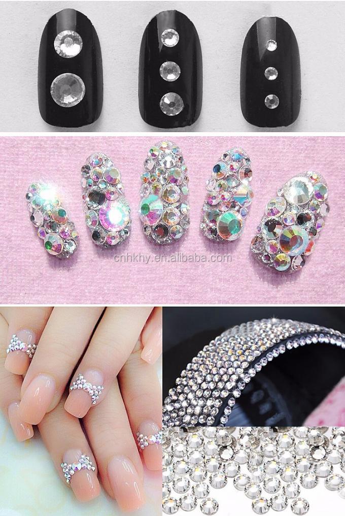 Tırnak Rhinestones L01 Düz Arka Telefon Dekorasyonu Manikür Aracı için 3D Parlak Taşlar 45g 4