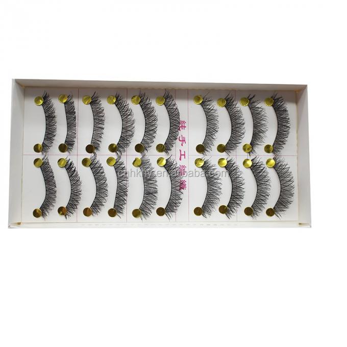 Tayvan Fiber Sahte Kirpikler Büyük Gözler için yapıştırıcı M14 Doğal Siyah QBEKA 10 Çift Kadınlar 2